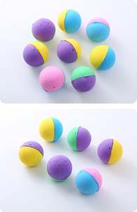 Entrega Rápida, Juguetes de Pelota de Espuma de Silicona Coloridos para Gatos, Pelotas de Golf y Fútbol para Masticar y Rascar, Pelota Ecológica - Product Image 5