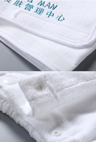 Vente chaude produits d'équipement de spa blanc gris rose luxe corps du visage 100% coton ensembles de serviettes de spa