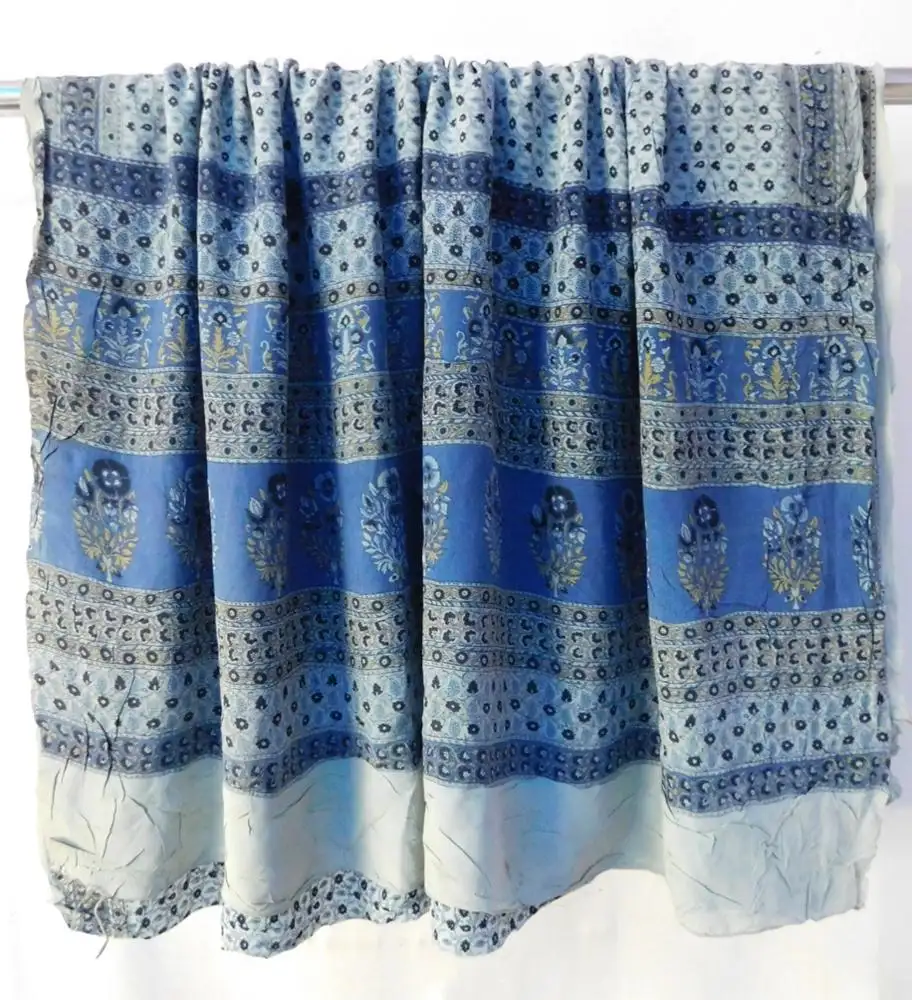 Etnische Naaien Materiaal 5 Yard Craft Crêpe Zijde Groothandel Sari Dressmaking Vintage Losse Saree
