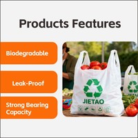 Sac en plastique biodégradable écologique imprimé sur mesure de haute qualité pour les supermarchés d'épicerie