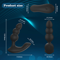 Ylove Prostata-Massagegerät für Männer Gay Butt Plug Stimulator Anal Plug Sexspielzeug für Paare Dual-Motor Vibrator