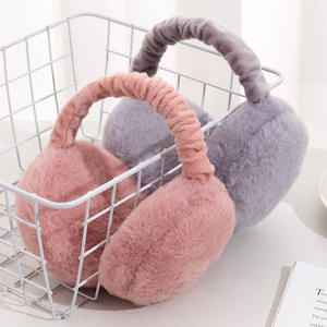 <span class=keywords><strong>Cache</strong></span>-oreilles d'hiver élégant pour femmes <span class=keywords><strong>Cache</strong></span>-oreilles en <span class=keywords><strong>laine</strong></span> de haute qualité en peluche réglable en fausse fourrure de lapin - Product Image 2
