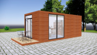 Maisons mobiles en acier ignifuges, conteneurs préfabriqués à montage simple, exportation transfrontalière pour villas