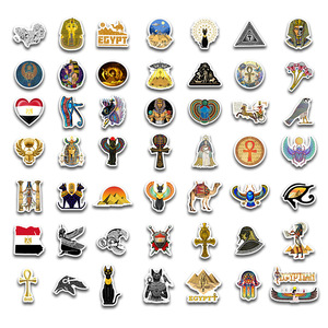 Autocollant de pyramide de sphinx, 50 pièces, art de la reine d'egypte - Product Image 3