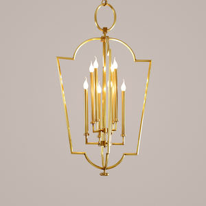 Elegant Simple Creative Design <strong>Cage</strong> Lantern Globe Chandelier Hanging Lamp Wholesale Brass <strong>Lighting</strong> - Product Image 2