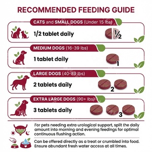 Comprimés Premium Canneberge D-Mannose pour Animaux <span class=keywords><strong>de</strong></span> Compagnie – Soutien Urinaire pour Chats et Chiens – Marque Privée OEM - Product Image 2