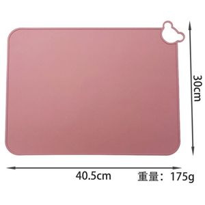 NonSlip Bear <b>Silicone</b> Table Mat for Toddlers Heat Proof Washable Kids Eating Mat - Product Image 1
