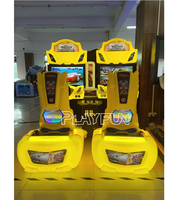 Playfun Jeu vidéo de divertissement intérieur à pièces 32 pouces Lcd Twin Outrun 2 joueurs Simulateur de course d'arcade Machine de jeu de conduite