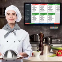 Système d'affichage de cuisine KDS Android 15.6, 21.5, 23.6, 27 pouces – Options de montage mural et de bureau