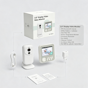 Monitor portátil para bebés con función VOX, alarma, canciones de cuna y ruido blanco integrados, ecológico. - Product Image 6