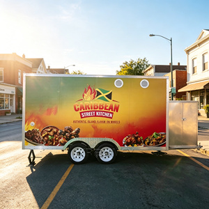 Compact Pizza Food Trailer Stainless Steel Hot Dog Food Truck Customized Coffee CE Catering Cart - Product Image 3