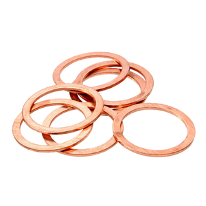 Guarnizioni CF in rame OFHC, rondelle metalliche sigillanti per vuoto ultra elevato senza ossigeno, CF16-CF350, flange di montaggio, cunei in ottone incollato liscio - Product Image 2