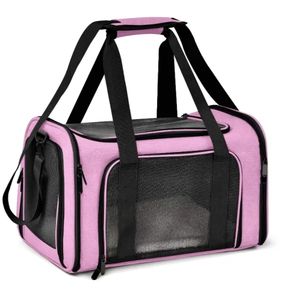 Foldable Portable Grey Oxford Material <b>Pet</b> Dog Cat <b>Carrier</b> Bag with Zipper Closure Fashion Style for All Seasons Travel - Product Image 5