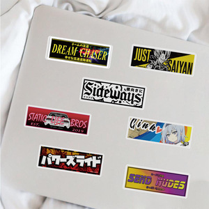 66 Pezzi Adesivi Graffiti con Logo <span class=keywords><strong>JDM</strong></span> alla Moda per Laptop, Auto, Moto, Decorazione Auto da Corsa, Adesivi Giapponesi - Product Image 5