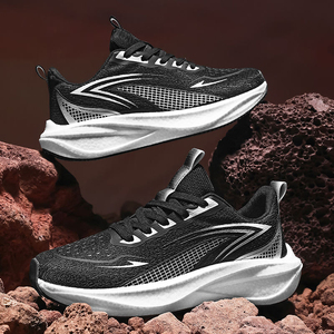 Scarpe da Corsa da Uomo con Suola Spessa, Semplici ed Eleganti, con Suola Esterna in TPR/<span class=keywords><strong>BST</strong></span>, Piastra in Carbonio, Sneakers in Mesh, Ammortizzazione e Comfort per la Camminata - Product Image 3