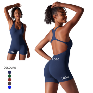 Mono de Yoga Casual Sexy de Una Pieza con Logotipo Personalizado para Mujer, Ropa Deportiva de Secado Rápido y Transpirable - Product Image 1