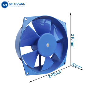 Ventilateur axial bleu de haute qualité AM200FZY2-D 380V AC 210*210*70mm, moteur à balais, contrôle PWM, 2300 tr/min, haute performance, garantie 5 ans - Product Image 4