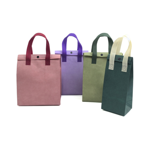 Wholesale Portable Durable Insulated Paper Lunch Bag Custom Logo Print Thermal Kraft Cooler with Cartoon Pattern Bulk Available - Product Image 1