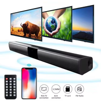 Barre de son 20W 8 pouces 2.0 canaux avec connexion sans fil pour téléviseur et système home cinéma, en ABS, vente en gros