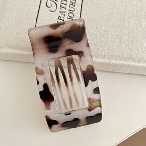 Pince à cheveux unisexe carrée en plastique de 10 cm, motif léopard, nouvelle collection, pour usage quotidien, barrette pour queue de cheval N-3878 - Product Image 6