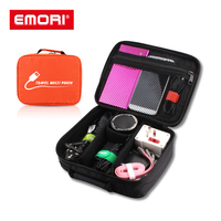 Bolsa de viaje organizadora de cables de accesorios electrónicos de poliéster multifuncional