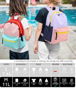 Mochila Escolar Reflectante Mini para Preescolar, Jardín de Infancia, Niños Pequeños y Primaria - Mochila Diaria Segura para Niños - Product Image 3