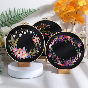 Hecho a mano nueva corona de flores bordado Floral DIY cinta creativa estéreo colgante pintura costura bordado habilidad requerida - Product Image 4