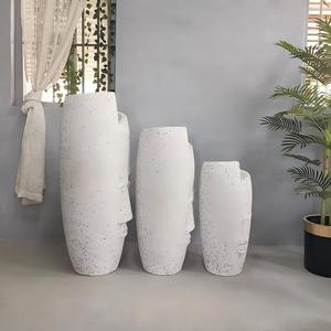 Venta Directa de Fábrica de Macetas de Fibra de Vidrio Esmeriladas Estilo Nórdico para Jardín de Hotel - Product Image 4