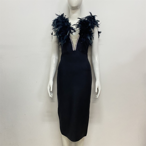 Explosive ชุดเดรสแขนกุดสำหรับผู้หญิง, ชุดเดรสเซ็กซี่ม้วนแบบไม่สม่ำเสมอแฟชั่นยุโรปและอเมริกา - Product Image 1