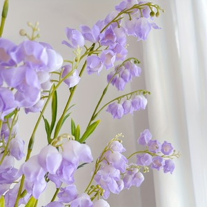 Fiori Artificiali di Delphinium a Stelo Lungo Multicolore per Arco Nuziale e Bouquet da Sposa - Product Image 2