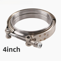 Collier de serrage rapide en acier inoxydable 304 de type V pour tuyau d'échappement de modification automobile