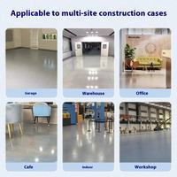 Revêtement de Sol Époxy Haute Dureté Résistant aux Rayures et à l'Usure, Résine Époxy Colorée Applicable par Pulvérisation avec Effet Marbre