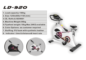 Vélo de spinning LD-920 avec <span class=keywords><strong>compteur</strong></span> de vitesse, équipement de fitness et de <span class=keywords><strong>cardio</strong></span> LAND Fitness Gym Equipment - Product Image 4