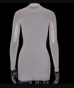 Vestido playero transparente para mujer, vestido de malla transparente - Product Image 5