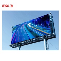 Écran LED couleur pleine résolution 4K ROSYLED P10, panneau d'affichage LED, panneau d'affichage publicitaire extérieur, écran LED, modèle IP65