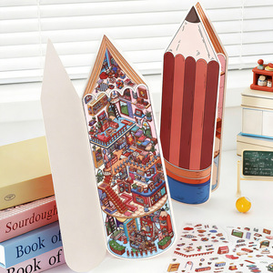 3 แผ่นต่อแพ็ค สติ๊กเกอร์ฉากจำลอง 2.5 มิติ ซีรีส์ที่ 44 ฉบับพิเศษประจำวันนี้ หนังสือผ่อนคลาย - Product Image 4