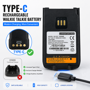 BL2010 Gaodaptt Lithium-Ion <b>Battery</b> 2000mAh 7.4V <b>Rechargeable</b> <b>Batteries</b> for Two Way Radio PD405 PD505 & PD605 - Product Image 1