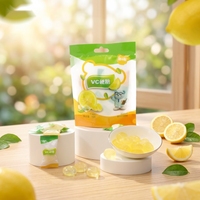 Bonbons durs à la vitamine C saveur citron, rafraîchissants et fruités, en sachet refermable, vente en gros OEM ODM personnalisée en vrac