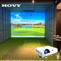 Simulateur de golf d'intérieur HOVY P6 Chine avec caméra 4K, projecteur, autofocus et entraînement à domicile
