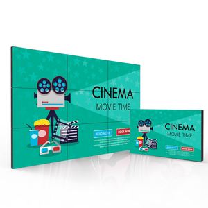 Veto 43 46 49 55 inch trong nhà LCD Bảng điều chỉnh màn hình miễn phí CMS 4k Máy nghe nhạc quảng cáo hẹp bezel 3.5 mét LCD video tường - Product Image 2