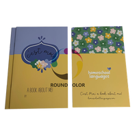 Service d'impression de brochures et de livrets pour enfants en papier et carton écologiques, avec reliure cousue sur mesure en usine, pour adultes et enfants