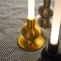 Lámpara de Mesa LED Recargable USB Portátil, Luz Ambiental Regulable Inalámbrica para Decoración de Restaurantes, Dormitorios y Hoteles
