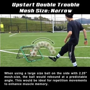 Porta da calcio rebounder a due lati <span class=keywords><strong>per</strong></span> principianti e bambini che si allenano al coperto - Product Image 4