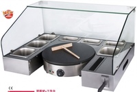 Meilleure Machine Commerciale Chinoise à Crêpes et Gâteaux, Crêpière Électrique Antiadhésive en Acier Inoxydable à Une Tête Avec Station de Service