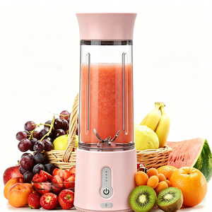 Travel Ready Personal Blender Portable Orange Fruits Juicer Cup Rechargeable Smoothie <b>Maker</b> Squeezer for Vacation Flight Commute - Product Image 1
