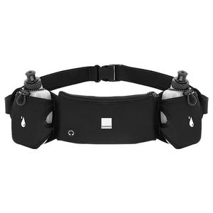 SAHOO ハイドレーションウエストバッグ ボトル付き 1L 防水ネオプレン耐衝撃ベルト ヘッドフォンジャック 多機能 アウトドアスポーツ用 - Product Image 1