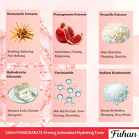 Tonique Visage Hydratant et Raffermissant Naturel Bio aux Extraits de Grenade, Tremella, Hamamélis et Niacinamide