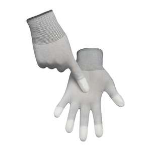 Gants antistatiques en fibre de carbone HH.ESD avec paume lisse en PU, antidérapants, pour laboratoire et assemblage, longueur standard au poignet - Product Image 2