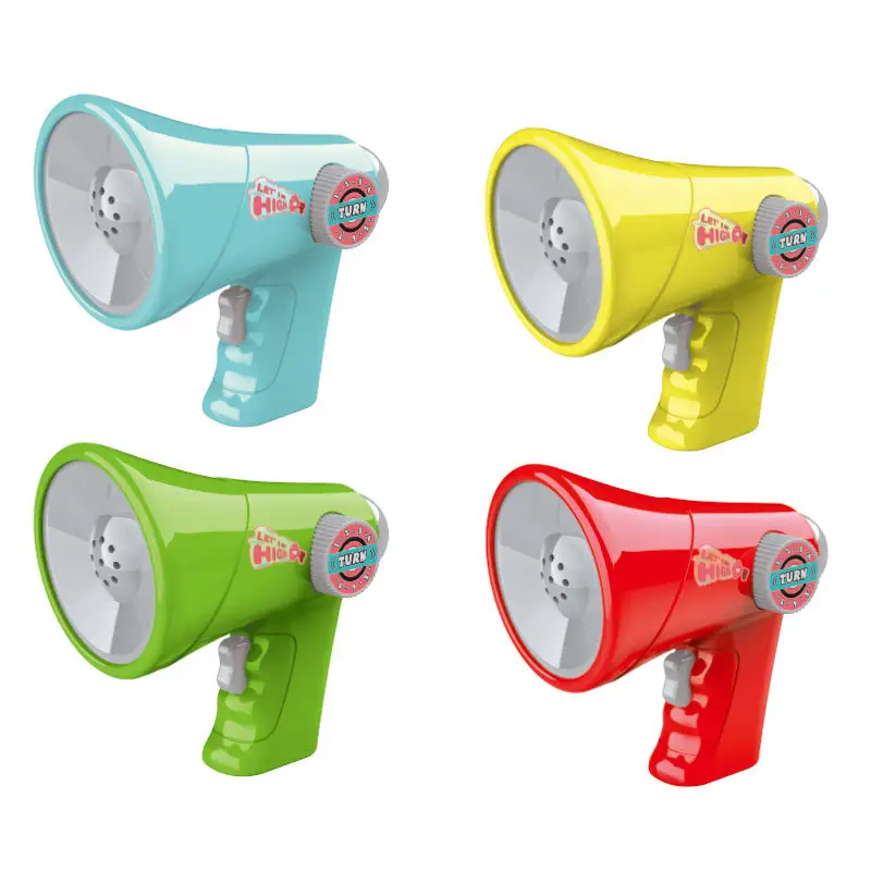 Cambia voce megafono con luci a LED effetti sonori per bambini cambia voce giocattolo per bambini