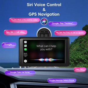 Écran portable sans fil CarPlay de 7 pouces, HD IPS tactile, Android Auto, moniteur de navigation universel pour tableau de bord de voiture, Plug and Play - Product Image 5